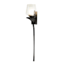 Hubbardton Forge Antasia 27" Tall Wall Sconce Dark Smoke / Clear