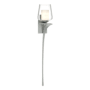 Hubbardton Forge Antasia 27" Tall Wall Sconce Vintage Platinum / Clear