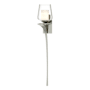 Hubbardton Forge Antasia 27" Tall Wall Sconce Sterling / Clear