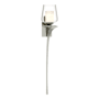 Hubbardton Forge Antasia 27" Tall Wall Sconce Sterling / Clear