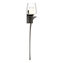 Hubbardton Forge Antasia 27" Tall Wall Sconce Oil Rubbed Bronze / Clear