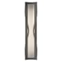 Hubbardton Forge Dune 4 Light 24" Tall Wall Sconce Natural Iron / Opal