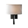 Hubbardton Forge Beacon Hall 14" Tall Wall Sconce Black / Natural Anna