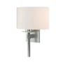 Hubbardton Forge Beacon Hall 13" Tall Wall Sconce Vintage Platinum / Flax