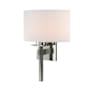 Hubbardton Forge Beacon Hall 13" Tall Wall Sconce Sterling / Natural Anna