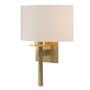 Hubbardton Forge Beacon Hall 13" Tall Wall Sconce Modern Brass / Flax
