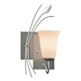 Hubbardton Forge Leaf 15" Tall Wall Sconce Vintage Platinum / Opal