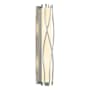 Hubbardton Forge Twine 4 Light 23" Tall Wall Sconce Sterling / Opal