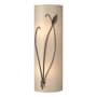 Hubbardton Forge Leaf 2 Light 17" Tall Wall Sconce Bronze / White Art