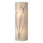 Hubbardton Forge Leaf 2 Light 17" Tall Wall Sconce Vintage Platinum / White Art