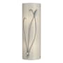 Hubbardton Forge Leaf 2 Light 17" Tall Wall Sconce Vintage Platinum / Ivory Art