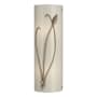 Hubbardton Forge Leaf 2 Light 17" Tall Wall Sconce Soft Gold / Ivory Art