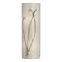 Hubbardton Forge Leaf 2 Light 17" Tall Wall Sconce Sterling / Ivory Art
