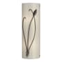 Hubbardton Forge Leaf 2 Light 17" Tall Wall Sconce Oil Rubbed Bronze / Ivory Art