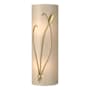 Hubbardton Forge Leaf 2 Light 17" Tall Wall Sconce Modern Brass / White Art