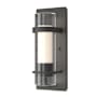 Hubbardton Forge Banded 12" Tall Wall Sconce Natural Iron / Seedy
