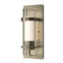 Hubbardton Forge Banded 12" Tall Wall Sconce Soft Gold / Seedy