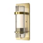 Hubbardton Forge Banded 12" Tall Wall Sconce Modern Brass / Opal and Seeded
