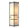 Hubbardton Forge Banded 2 Light 18" Tall Wall Sconce Oil Rubbed Bronze / White Art