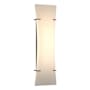 Hubbardton Forge Bento 3 Light 25" Tall Wall Sconce with Customizable Glass Shade Black / Spun Frost