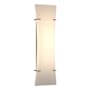 Hubbardton Forge Bento 3 Light 25" Tall Wall Sconce with Customizable Glass Shade Natural Iron / Spun Frost