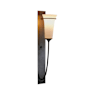 Hubbardton Forge Banded 21" Tall Wall Sconce Natural Iron / Opal