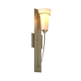 Hubbardton Forge Banded 21" Tall Wall Sconce Soft Gold / Opal