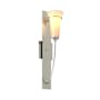 Hubbardton Forge Banded 21" Tall Wall Sconce Sterling / Opal