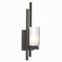 Hubbardton Forge Ondrian 17" Tall Wall Sconce Natural Iron / Opal