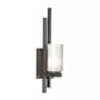 Hubbardton Forge Ondrian 17" Tall Wall Sconce Oil Rubbed Bronze / Opal