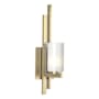Hubbardton Forge Ondrian 17" Tall Wall Sconce Modern Brass / Opal