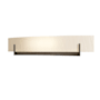 Hubbardton Forge Axis 2 Light 6" Tall Wall Sconce Bronze / White Art