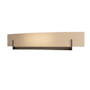 Hubbardton Forge Axis 2 Light 6" Tall Wall Sconce Bronze / Sand