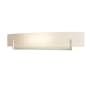 Hubbardton Forge Axis 2 Light 6" Tall Wall Sconce Sterling / White Art