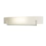 Hubbardton Forge Axis 2 Light 6" Tall Wall Sconce Sterling / Opal