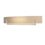 Hubbardton Forge Axis 2 Light 6" Tall Wall Sconce Sterling / Sand