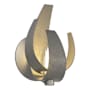 Hubbardton Forge Corona 10" Tall Wall Sconce Natural Iron / Clear