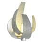Hubbardton Forge Corona 10" Tall Wall Sconce Vintage Platinum / Clear
