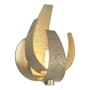 Hubbardton Forge Corona 10" Tall Wall Sconce Soft Gold / Clear