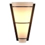 Hubbardton Forge Half Cone 10" Tall Wall Sconce Bronze / Opal