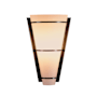 Hubbardton Forge Half Cone 10" Tall Wall Sconce Natural Iron / Opal