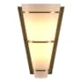 Hubbardton Forge Half Cone 10" Tall Wall Sconce Modern Brass / Opal