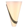 Hubbardton Forge Half Cone 2 Light 12" Tall Wall Sconce Soft Gold / Opal