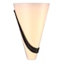 Hubbardton Forge Half Cone 2 Light 12" Tall Wall Sconce Oil Rubbed Bronze / Opal