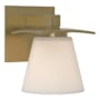 Hubbardton Forge Wren 7" Tall Wall Sconce Modern Brass / Opal