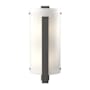 Hubbardton Forge Vertical Bar 2 Light 18" Tall Wall Sconce Natural Iron / White Art