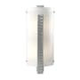 Hubbardton Forge Vertical Bar 2 Light 18" Tall Wall Sconce Vintage Platinum / White Art