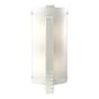 Hubbardton Forge Vertical Bar 2 Light 18" Tall Wall Sconce Sterling / White Art