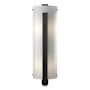 Hubbardton Forge Vertical Bar 2 Light 24" Tall Wall Sconce Black / White Art