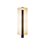 Hubbardton Forge Vertical Bar 2 Light 24" Tall Wall Sconce Natural Iron / White Art